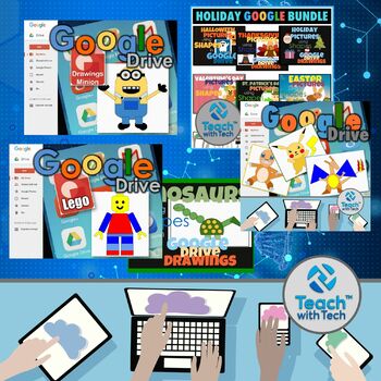 Preview of Google Drawings using Shapes Mega Bundle