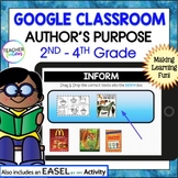 Google Slides AUTHOR'S PURPOSE Distance Learning EASEL Act