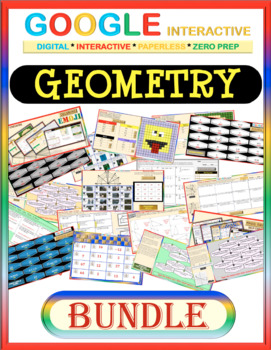 Preview of Google Drive BUNDLE: GEOMETRY - Distance Learning