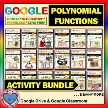 Preview of Google Drive BUNDLE: POLYNOMIAL FUNCTIONS Distance Learning