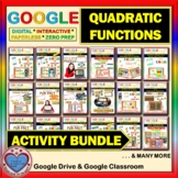 Google Drive BUNDLE: QUADRATIC FUNCTIONS Distance Learning