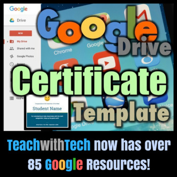 Preview of Google Drive Certificate Template Guide