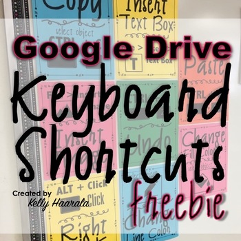 Preview of Google Drive Chromebook Keyboard Shortcuts - Free