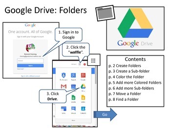Preview of Google Drive: Creating Folders