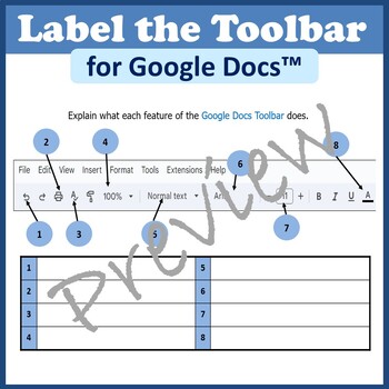 Preview of Toolbar Activity for Google Docs™