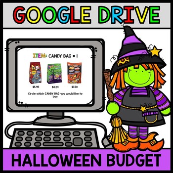 Preview of Google Drive Halloween Budget - Special Education - Shopping - Life Skills Math
