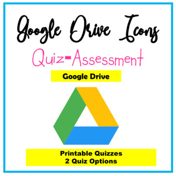 Preview of Google Drive Icons Quiz - Google Drive Icons Assessment