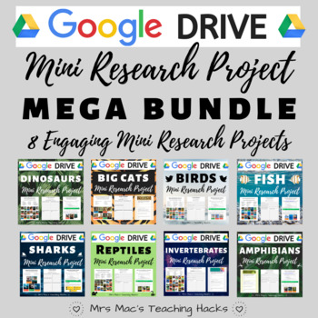 Preview of Google Drive Mini Research Project MEGA BUNDLE