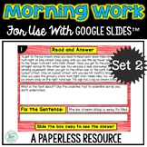 Paperless Morning Work or Literacy Center for use with GOO