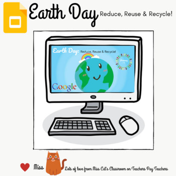 Preview of Google Drive Paperless PRIMARY EARTH DAY Distance Learning Google Slides