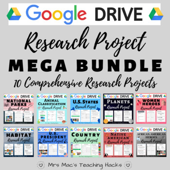 Preview of Google Drive Research Projects MEGA BUNDLE