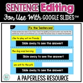 Google Drive Sentence Editing Fix Ups