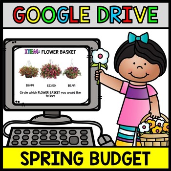 Preview of Google Drive Spring Budget - Special Education - Shopping - Life Skills - Money