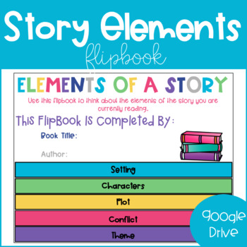 Google Drive Story Elements Flipbook by Adventures with Miss A | TpT