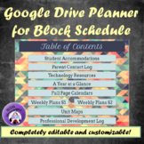 Google Drive Teacher Planner 21-22 for 4 Block Schedule