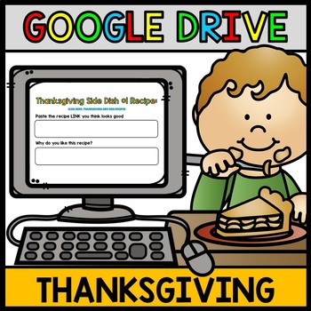 Preview of Google Drive Thanksgiving: Life Skills Recipes - Cooking - Special Education