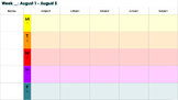 Google Drive Yearlong Teacher Calendar - Editable - Bright