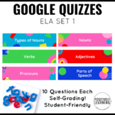 Google ELA Assessments for K-1 Parts of Speech