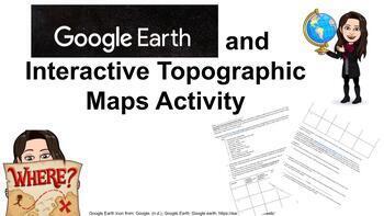 Preview of Google Earth and Interactive Topographic Maps Activity