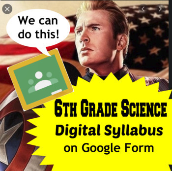 Preview of Google Form: 6th Grade Science Syllabus 