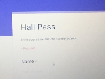 hall pass form