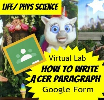 Preview of Google Form: How to Write a CER Paragraph