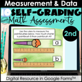 Google Form Math Assessments | Measurement, Data, Time (MD