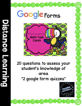 Preview of Google Form Perimeter Questions | Distance Learning