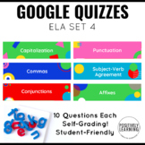 Google Form Assessments for ELA | Punctuation, Capitalizat