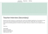 Google Form Teacher Interview (Secondary) IEP, SPECIAL EDU