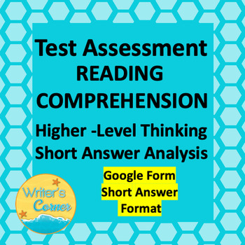 Preview of State Test Assessment: Higher Level Thinking Skills, Short Answer Analysis