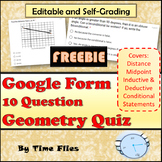 Geometry Quiz for Midpoint Distance and Reasoning | Google Forms