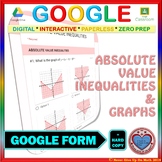 Use with Google Forms: Absolute Value Inequalities Quiz or Hw
