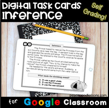 Preview of Google Forms Digital Resources Reading Comprehension ⭐ Making Inferences