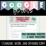 Google Forms™ Distance Learning | 2nd Grade Math Number Fo