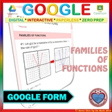 Use with Google Forms: Families of Functions Quiz or Hw