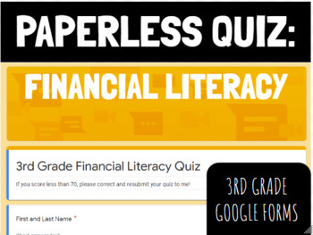 Preview of Google Forms *Financial Literacy Quiz*