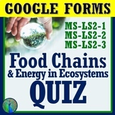 Google Forms Food Chains Food Webs Energy in Ecosystems QUIZ