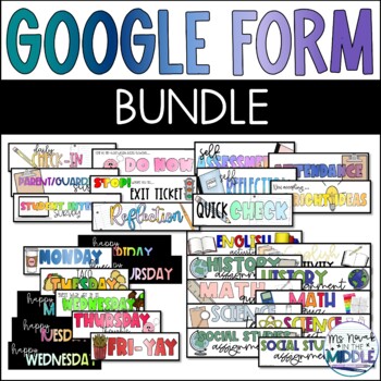 Preview of Google Forms Headers Bundle