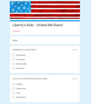 Preview of Google Forms | Liberty's Kids | United We Stand | Episode 103