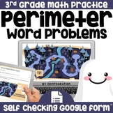 Google Forms Math Assessment | Perimeter | Self-Grading Ga
