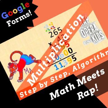 Preview of Google Forms Multiplication Quiz for Standard Algorithm Multiplication