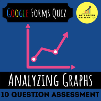 Preview of Google Forms™ Quiz - Analyzing Graphs - 8.F.5 - Distance Learning