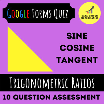 Preview of Google Forms Quiz - Basics of Trigonometric Ratios - Distance Learning