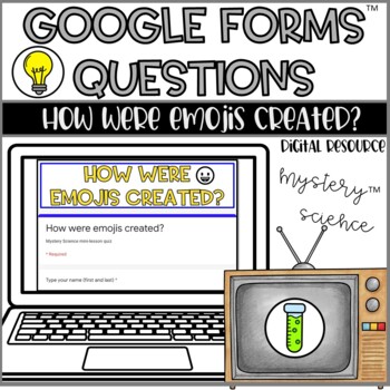 Preview of Google Forms Quiz- Mystery Science for Distance Learning - Emojis