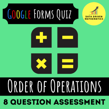 Preview of Google Forms™ Quiz - Order of Operations - 5.OA.1 - Distance Learning