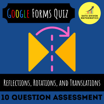 Preview of Google Forms™ Quiz - Reflections, Rotations, and Translations - 8.G.1
