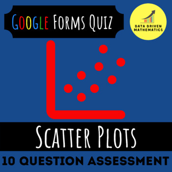 Preview of Google Forms™ Quiz - Scatter Plots - 8.SP.1-3 - Distance Learning