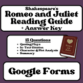 Google Forms Shakespeare's Romeo and Juliet Study Guide Du