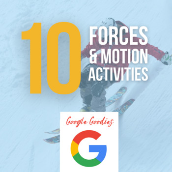 Preview of Google Goodies: Forces & Motion - Slides Drag-and-Drops & Forms Quiz - 25% off!
